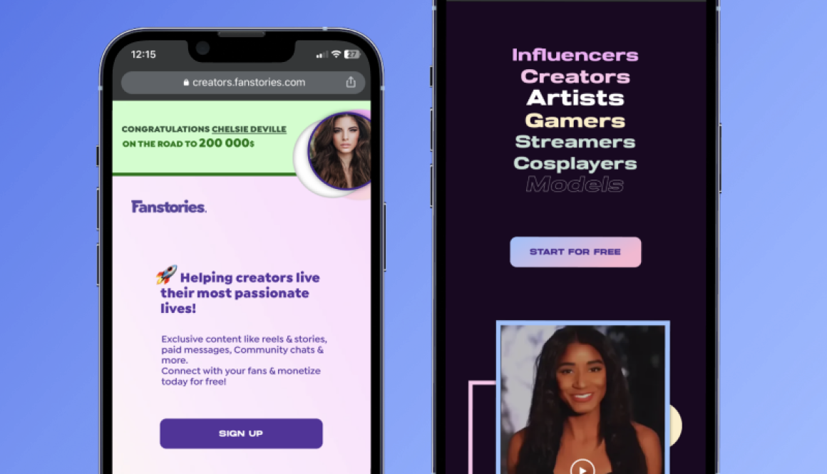 Fanstories Interface Design